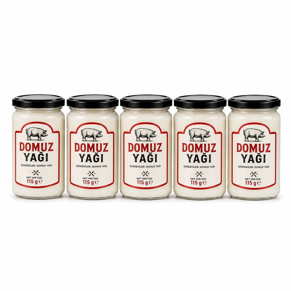 Domuz Yağı 5 × 115 gram — toplam 575 gr